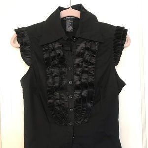 Rampage size M black dress shirt